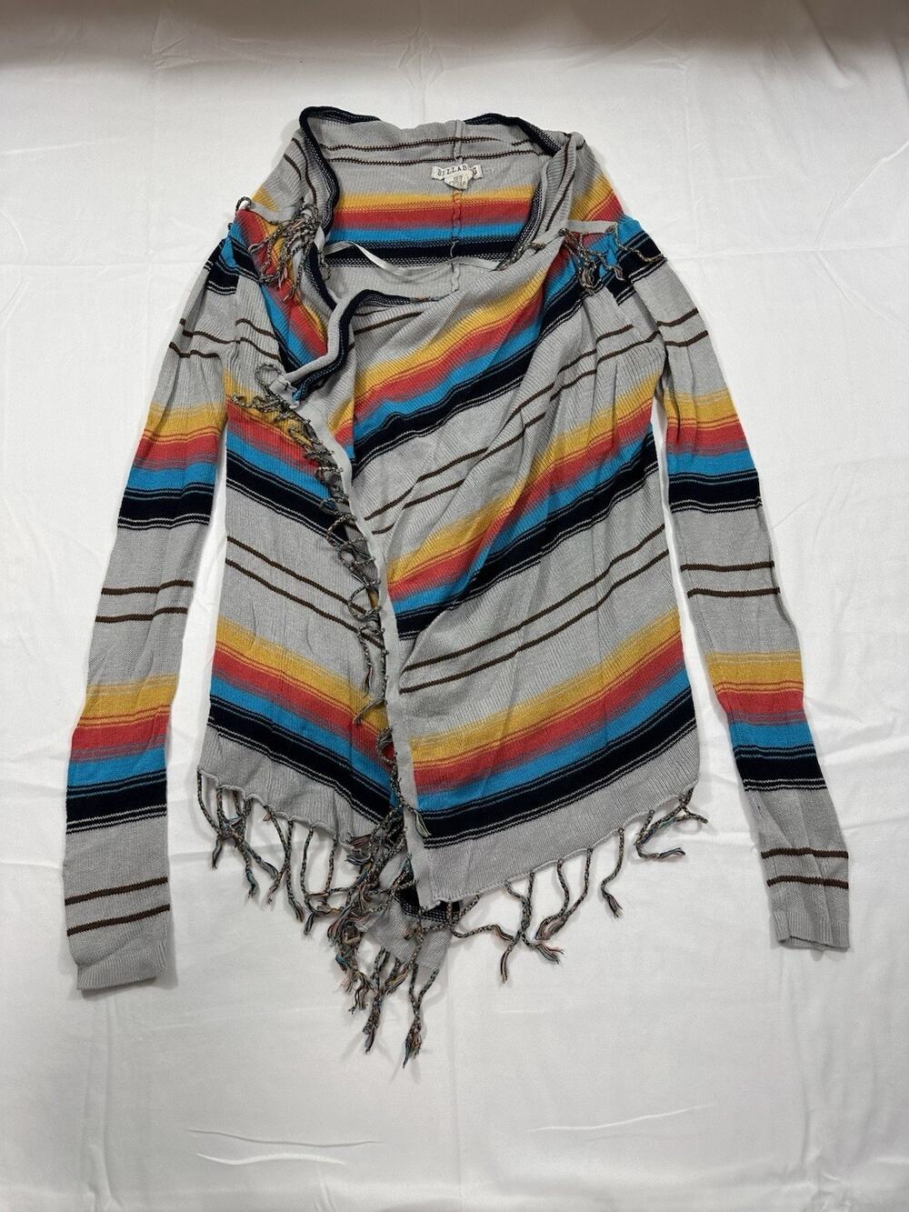 Billabong Southwestern Open Cardigan Sweater Women’s Size Small